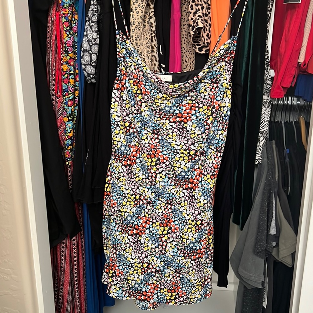 Rowa floral slip dress